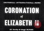 Image couronnement d'Elizabeth II Londres Angleterre London England Royaume-Uni, 1953, de la seconde 4 séquences d'archives historiques vidéo 65675037424