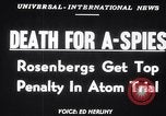 Image of Rosenberg and Sobel conviction and sentencing New York City USA, 1951, second 14 stock footage video 65675037426