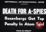 Image of Rosenberg and Sobel conviction and sentencing New York City USA, 1951, second 15 stock footage video 65675037426