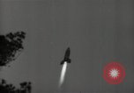 Image of A German V-2 missile is launched from site in forest Blizna Poland, 1944, second 19 stock footage video 65675037463