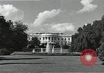Image of White House building Washington DC USA, 1940, second 21 stock footage video 65675037509