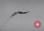 Image of Nike missile destroys a drone B-17 bomber in test United States USA, 1954, second 25 stock footage video 65675037532