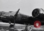 Image of damaged B-17 aircraft United Kingdom, 1945, second 5 stock footage video 65675037580