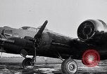 Image of damaged B-17 aircraft United Kingdom, 1945, second 7 stock footage video 65675037580