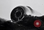 Image of damaged B-17 aircraft United Kingdom, 1945, second 8 stock footage video 65675037580