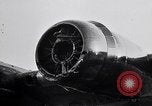 Image of damaged B-17 aircraft United Kingdom, 1945, second 9 stock footage video 65675037580