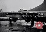 Image of damaged B-17 aircraft United Kingdom, 1945, second 16 stock footage video 65675037580