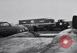 Image of damaged B-17 aircraft United Kingdom, 1945, second 21 stock footage video 65675037580