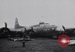 Image of damaged B-17 aircraft United Kingdom, 1945, second 27 stock footage video 65675037580