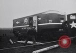 Image of damaged B-17 aircraft United Kingdom, 1945, second 34 stock footage video 65675037580