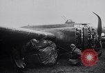 Image of damaged B-17 aircraft United Kingdom, 1945, second 37 stock footage video 65675037580
