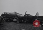 Image of damaged B-17 aircraft United Kingdom, 1945, second 44 stock footage video 65675037580