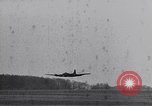 Image of damaged B-17 aircraft United Kingdom, 1945, second 54 stock footage video 65675037580