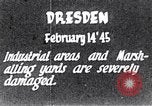 Standbild 8th US Air Force Bombardierung Dresden in Zweiten Weltkrieg Dresden Deutschland, 1945, aus Sekunde 4 historischem Filmmaterial Videoclip 65675037596