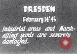 Standbild 8th US Air Force Bombardierung Dresden in Zweiten Weltkrieg Dresden Deutschland, 1945, aus Sekunde 6 historischem Filmmaterial Videoclip 65675037596