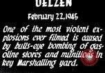 Standbild riesige Explosionen während Uelzen Bombardierung Uelzen Deutschland, 1945, aus Sekunde 5 historischem Filmmaterial Videoclip 65675037598