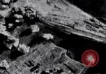 Standbild US B-17 Flugzeuge bombardieren German Submarine Yard Bremen Deutschland, 1945, aus Sekunde 23 historischem Filmmaterial Videoclip 65675037601