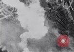 Standbild US B-17 Flugzeuge bombardieren German Submarine Yard Bremen Deutschland, 1945, aus Sekunde 34 historischem Filmmaterial Videoclip 65675037601