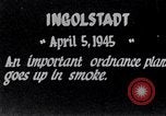 Immagine di Ingolstadt munizioni impianto distrutta nella seconda guerra mondiale Ingolstadt Germania, 1945, secondo 3 filmato di repertorio 65675037602