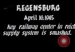 Immagine di Regensburg railyards bombardato nella seconda guerra mondiale Regensburg Germania, 1945, secondo 1 filmato di repertorio 65675037604
