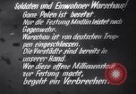 Image of Stubborn Polish resistance precipitates German bombing campaign Warsaw Poland, 1939, second 10 stock footage video 65675037618