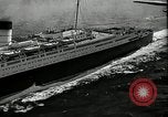Standbild SS Queen Mary macht Datensatz Atlantiküberquerung New York United States USA, 1936, aus Sekunde 19 historischem Filmmaterial Videoclip 65675037652