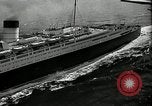 Standbild SS Queen Mary macht Datensatz Atlantiküberquerung New York United States USA, 1936, aus Sekunde 20 historischem Filmmaterial Videoclip 65675037652