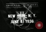 Standbild SS Queen Mary macht Datensatz Atlantiküberquerung New York United States USA, 1936, aus Sekunde 22 historischem Filmmaterial Videoclip 65675037652