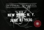 Standbild SS Queen Mary macht Datensatz Atlantiküberquerung New York United States USA, 1936, aus Sekunde 24 historischem Filmmaterial Videoclip 65675037652