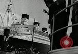 Standbild SS Queen Mary macht Datensatz Atlantiküberquerung New York United States USA, 1936, aus Sekunde 37 historischem Filmmaterial Videoclip 65675037652