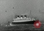 Standbild SS Queen Mary macht Datensatz Atlantiküberquerung New York United States USA, 1936, aus Sekunde 43 historischem Filmmaterial Videoclip 65675037652
