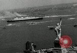 Standbild SS Queen Mary macht Datensatz Atlantiküberquerung New York United States USA, 1936, aus Sekunde 45 historischem Filmmaterial Videoclip 65675037652