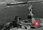 Standbild SS Queen Mary macht Datensatz Atlantiküberquerung New York United States USA, 1936, aus Sekunde 46 historischem Filmmaterial Videoclip 65675037652