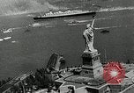 Standbild SS Queen Mary macht Datensatz Atlantiküberquerung New York United States USA, 1936, aus Sekunde 47 historischem Filmmaterial Videoclip 65675037652