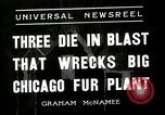 Standbild Pelz Anlage Chicago Illinois USA, 1936, aus Sekunde 3 historischem Filmmaterial Videoclip 65675037653