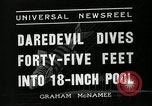 Image Andy Linton diving stunt New Jersey United States USA, 1936, de la seconde 6 séquences d'archives historiques vidéo 65675037661