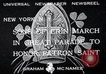 Image of Saint Patrick's procession New York City USA, 1933, second 1 stock footage video 65675037680