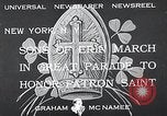 Image of Saint Patrick's procession New York City USA, 1933, second 4 stock footage video 65675037680