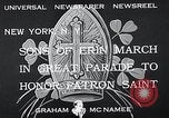 Image of Saint Patrick's procession New York City USA, 1933, second 10 stock footage video 65675037680