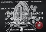 Image of Saint Patrick's procession New York City USA, 1933, second 11 stock footage video 65675037680
