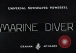 Image of model marine diver Washington DC USA, 1933, second 13 stock footage video 65675037682