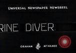Image of model marine diver Washington DC USA, 1933, second 14 stock footage video 65675037682