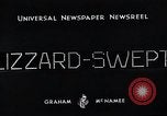 Standbild Blizzard Mount Stillman California USA, 1933, aus Sekunde 9 historischem Filmmaterial Videoclip 65675037684