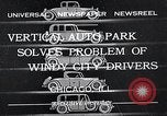 Image of vertical auto park Chicago Illinois USA, 1932, second 1 stock footage video 65675037690