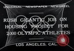 Image of Olympic Village for 10th Olympics Los Angeles California USA, 1932, second 4 stock footage video 65675037692