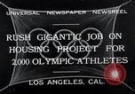 Image of Olympic Village for 10th Olympics Los Angeles California USA, 1932, second 5 stock footage video 65675037692