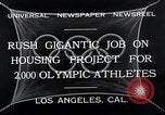 Image of Olympic Village for 10th Olympics Los Angeles California USA, 1932, second 8 stock footage video 65675037692