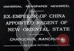 Standbild Henry Pu Yi Changchun Mandschurei, 1932, aus Sekunde 6 historischem Filmmaterial Videoclip 65675037694