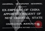 Standbild Henry Pu Yi Changchun Mandschurei, 1932, aus Sekunde 12 historischem Filmmaterial Videoclip 65675037694