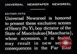 Standbild Henry Pu Yi Changchun Mandschurei, 1932, aus Sekunde 29 historischem Filmmaterial Videoclip 65675037694